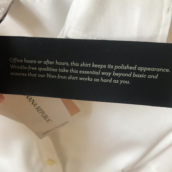 NWT Banana Republic White Button Down Shirt Size 00 Petite - Picture 7 of 9